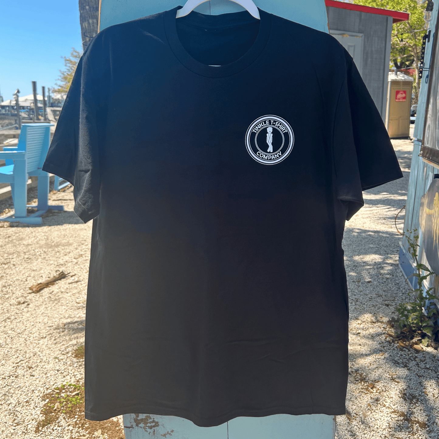 "I Tinkled In The Inlet" T-Shirt, Black - Softstyle 100% Cotton