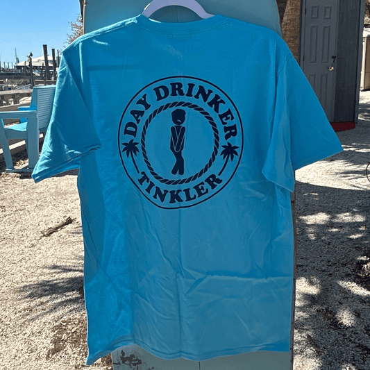 "Day Drinker Tinkler" T-Shirt (Tidal Wave Blue)