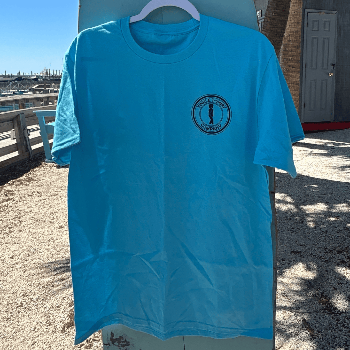 "Day Drinker Tinkler" T-Shirt (Tidal Wave Blue)