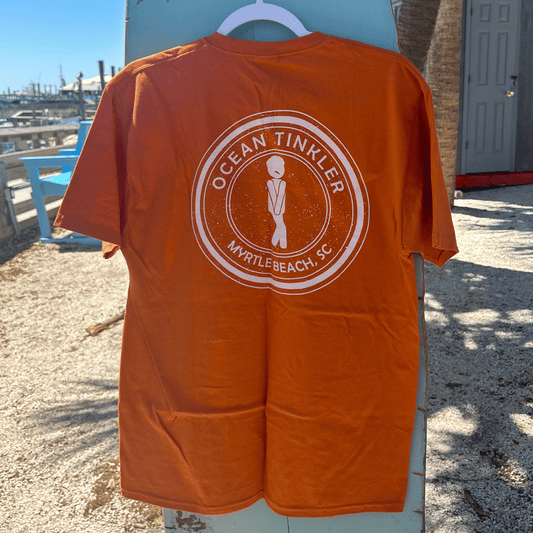 "Ocean Tinkler Myrtle Beach" T-Shirt (Burnt Orange))