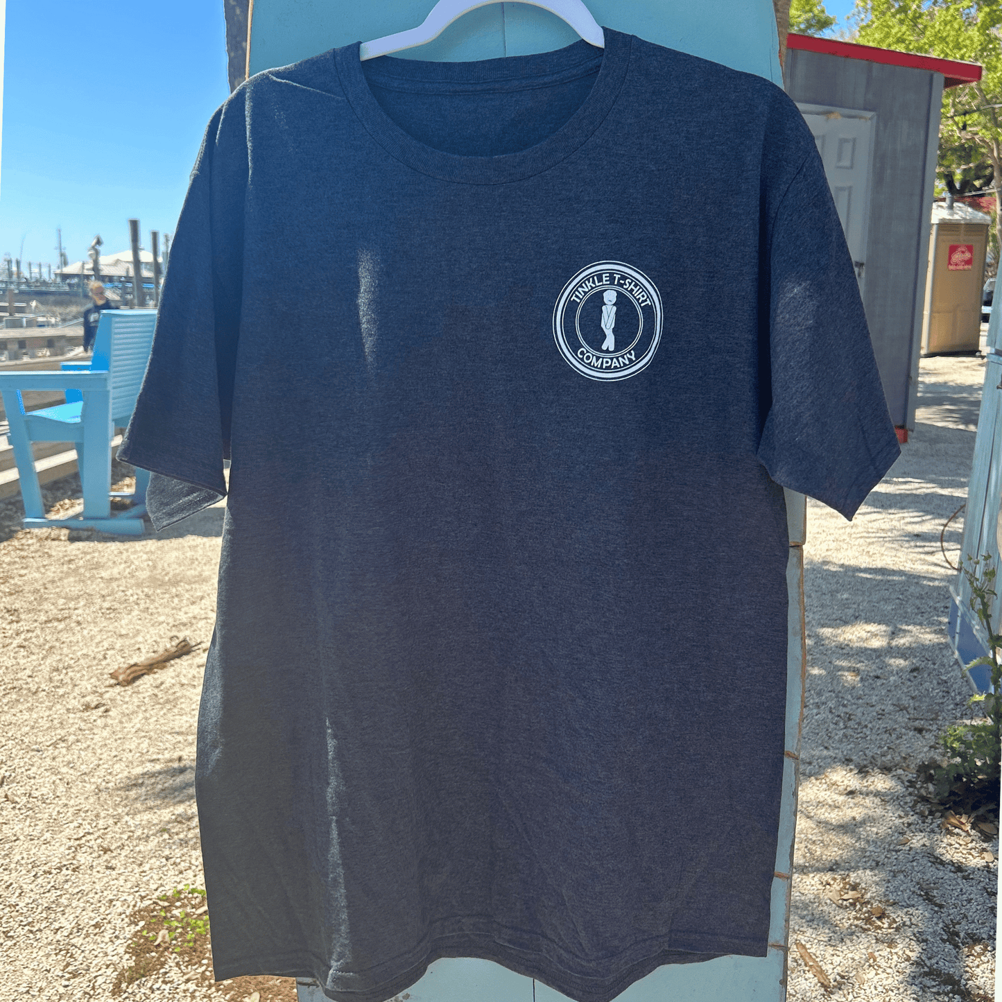 "I Tinkled In The Inlet" T-Shirt Dark Heather Grey