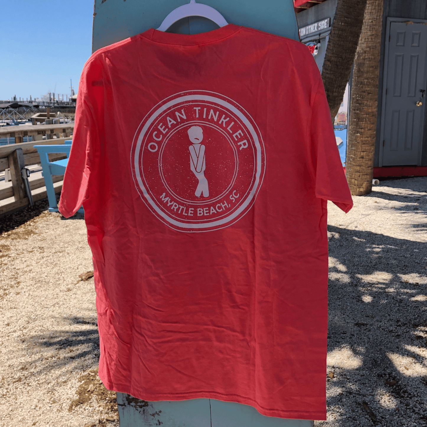 "Ocean Tinkler Myrtle Beach" T-Shirt (Salmon)