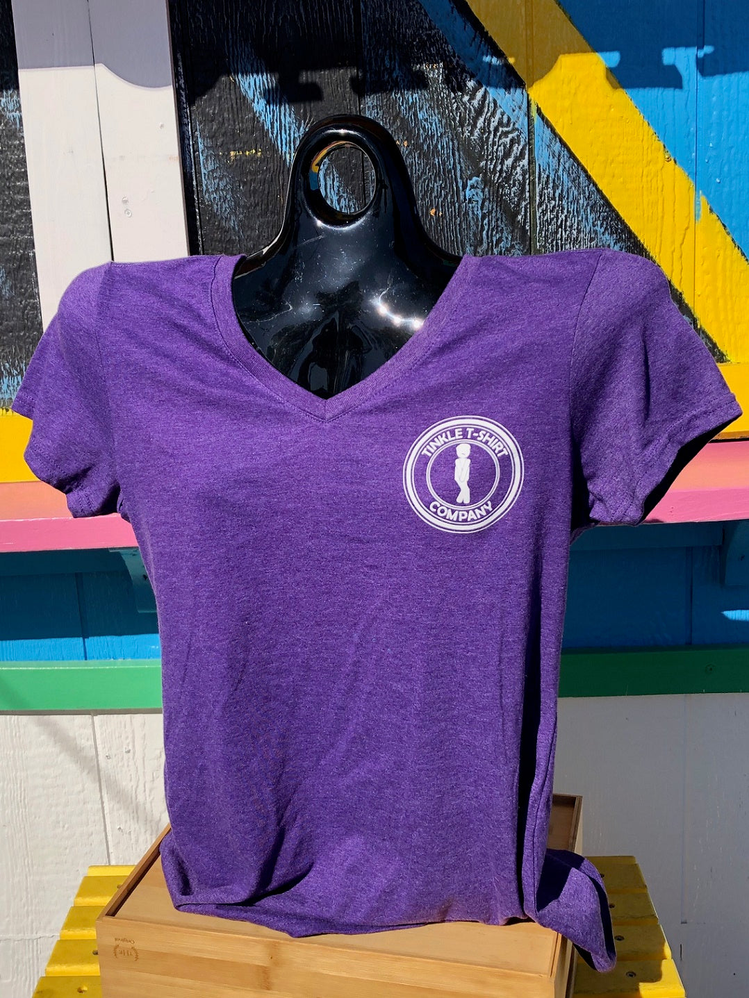 Day Drinker Tinkler Women’s V-Neck T-Shirt – Purple Heather