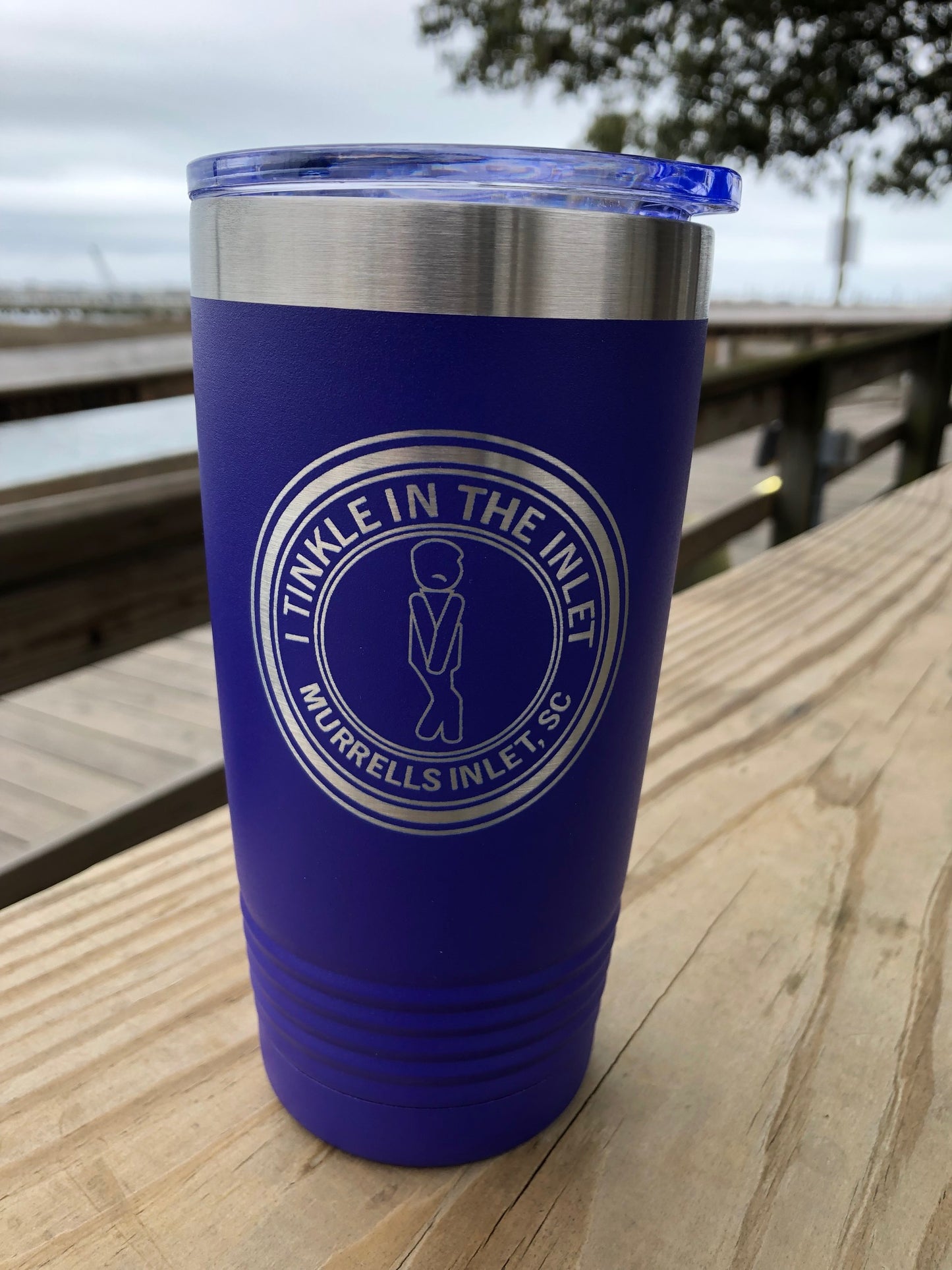 i tinkled in the inlet drinkware at the murrells inlet marshwalk